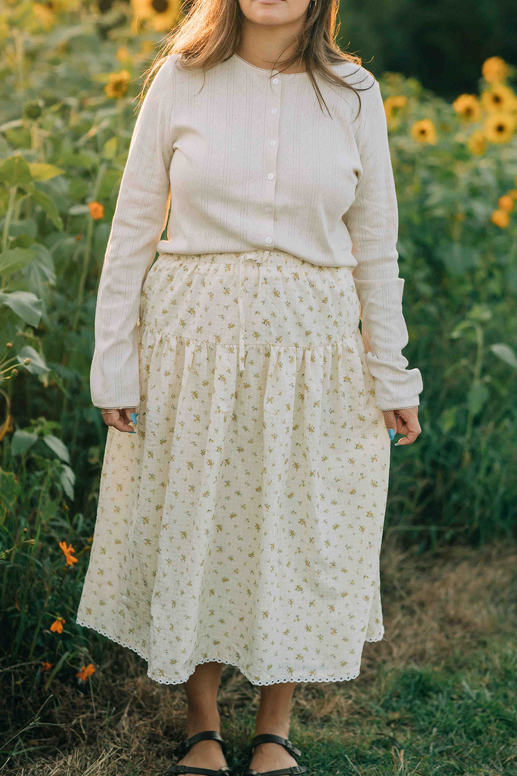 Christie Skirt - Yellow Floral